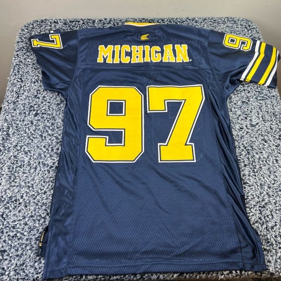Michigan Wolverines Football Jersey Mens Small Navy Blue NCAA College Equipment - Picture 9 of 10